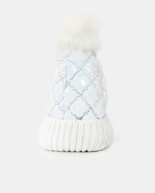 Imagem 0 de Gorro Acolchoado com Pompom - Preto