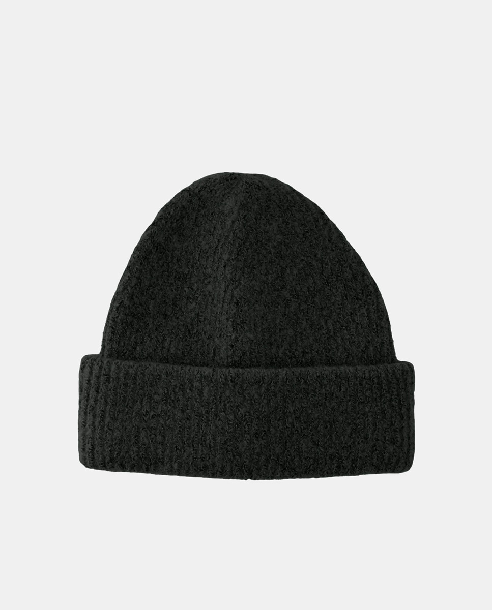 Gorro de Malha - Nude Preto-5