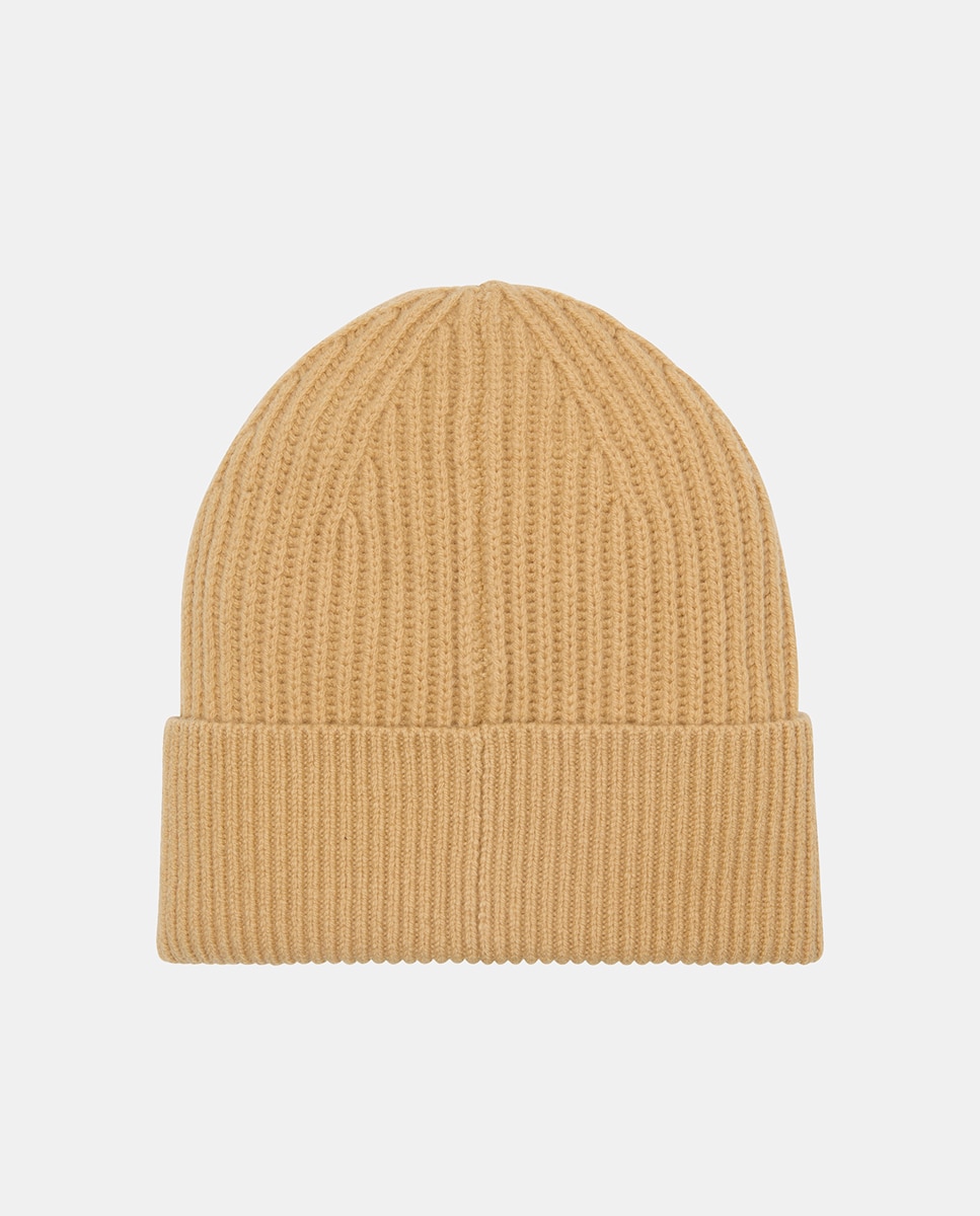 Gorro de lana con logo ck metálico - Calvin Klein - Beige Beige-2