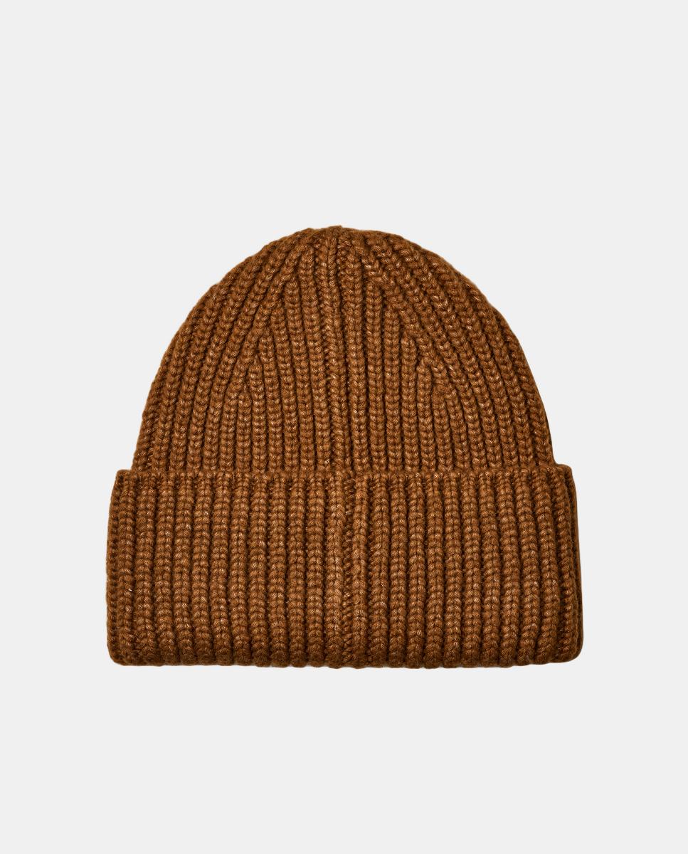 Gorro de Lã Canelada Chunky Crafted Rib Beanie Camel-2
