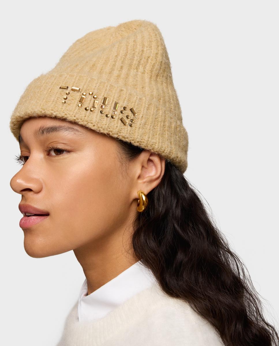 Gorro Crystal Bege-3