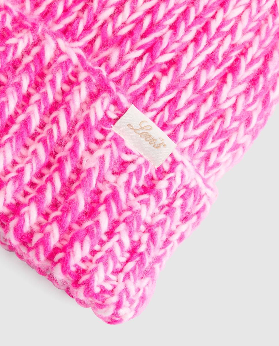 Gorro Gigi Chunky de Levi's - Rosa Rosa-3