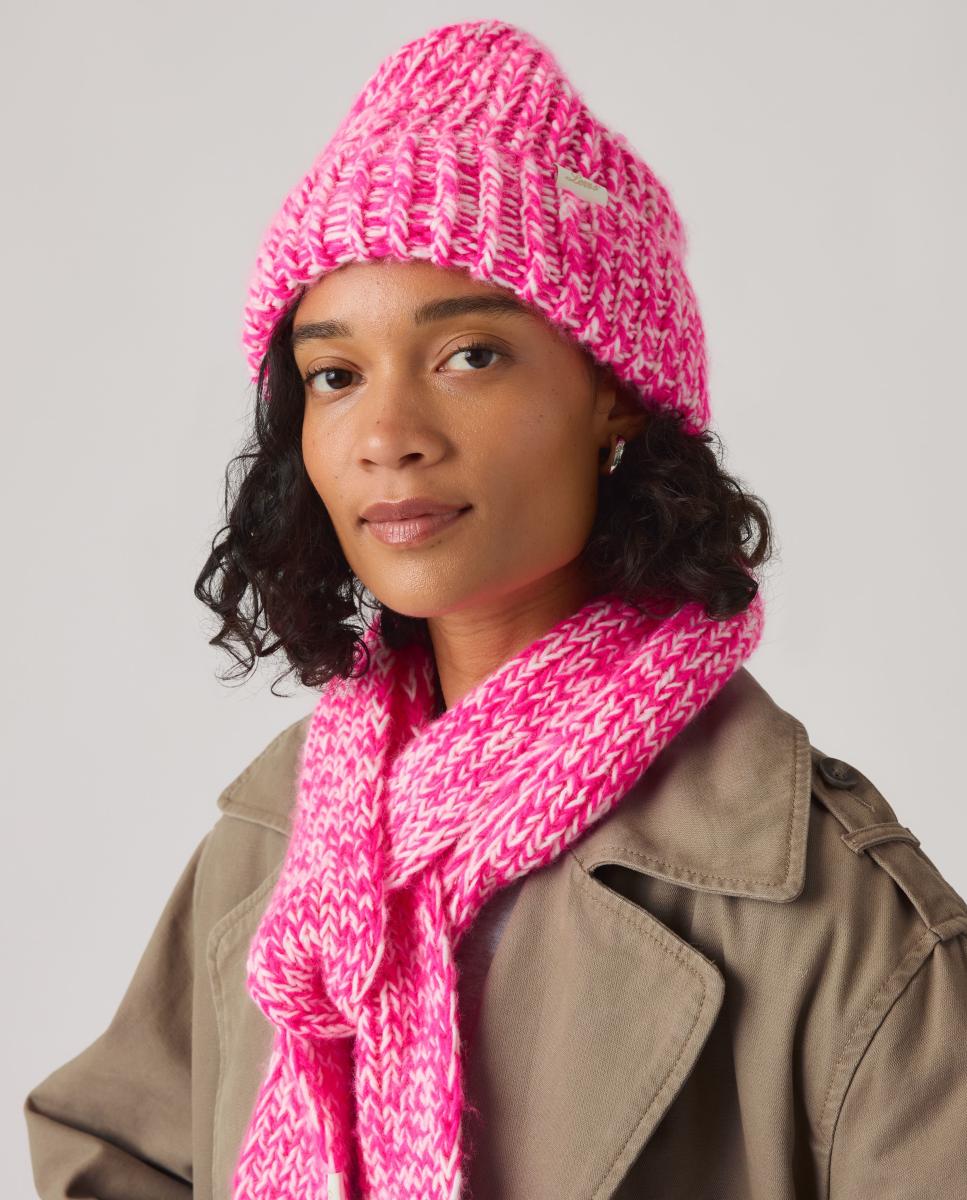 Gorro Gigi Chunky de Levi's - Rosa Rosa-4