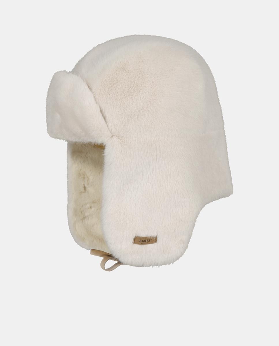 Gorro Bomber de Pelo Sintético Branco-1