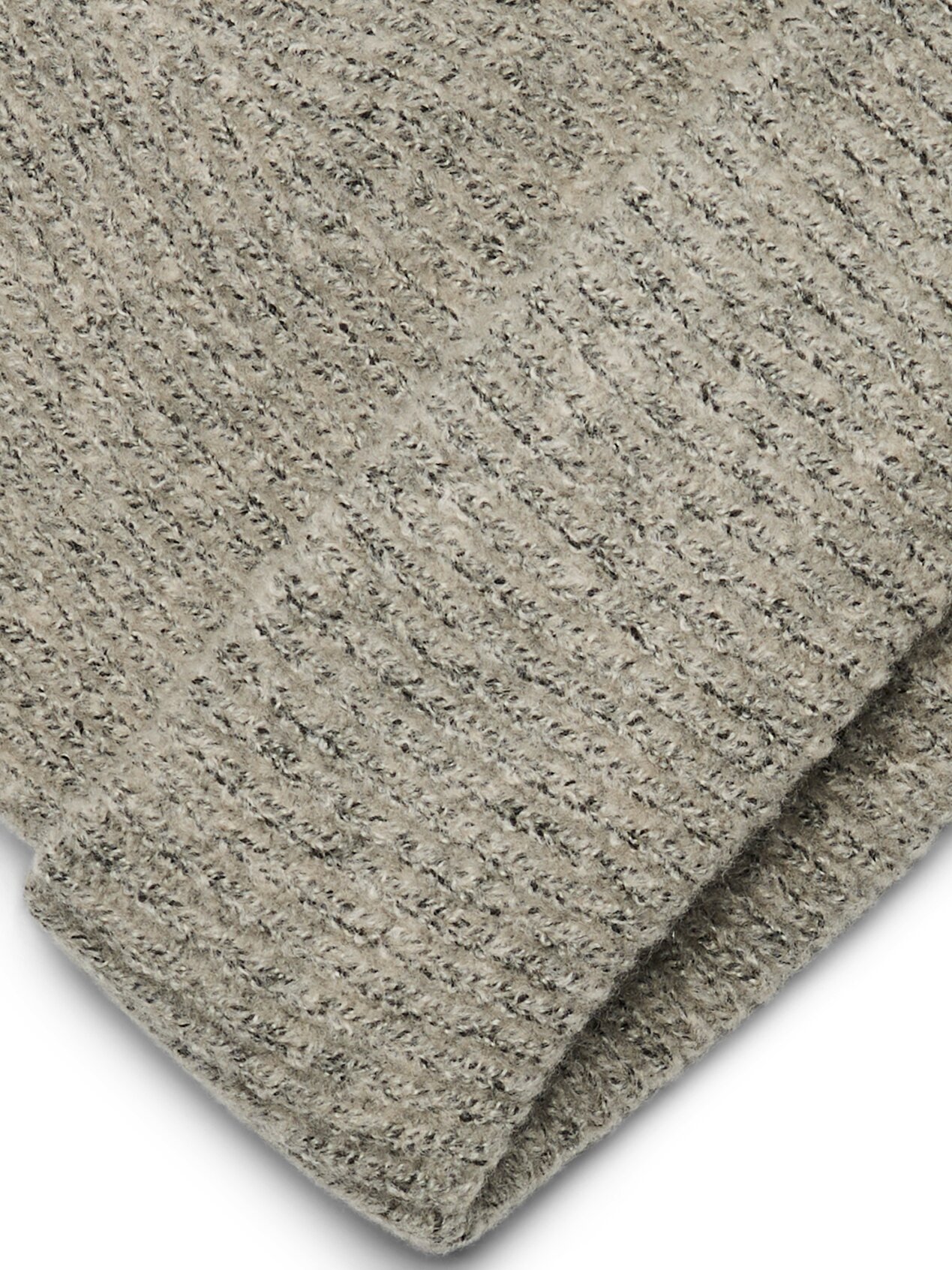 Gorro Beanie de Malha Bege-2