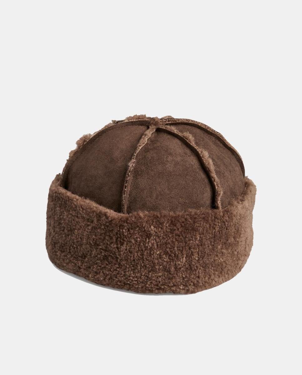 Gorro de borreguillo - Pieces - Marrón oscuro Marrón oscuro-1