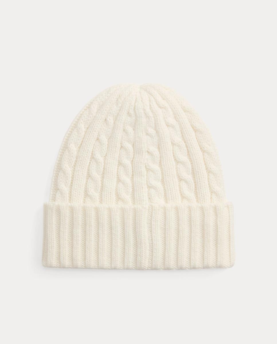 Gorro de Malha com Logótipo Bordado Branco-2