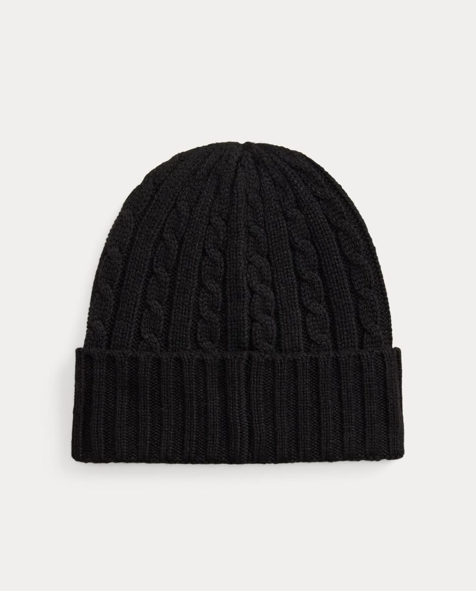 Gorro de punto de mujer con logo bordado - Lauren Ralph Lauren - Negro Negro-2