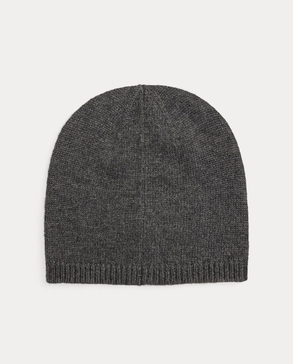 Gorro de Malha com Logótipo Bordado a Condizer Cinzento-escuro-2