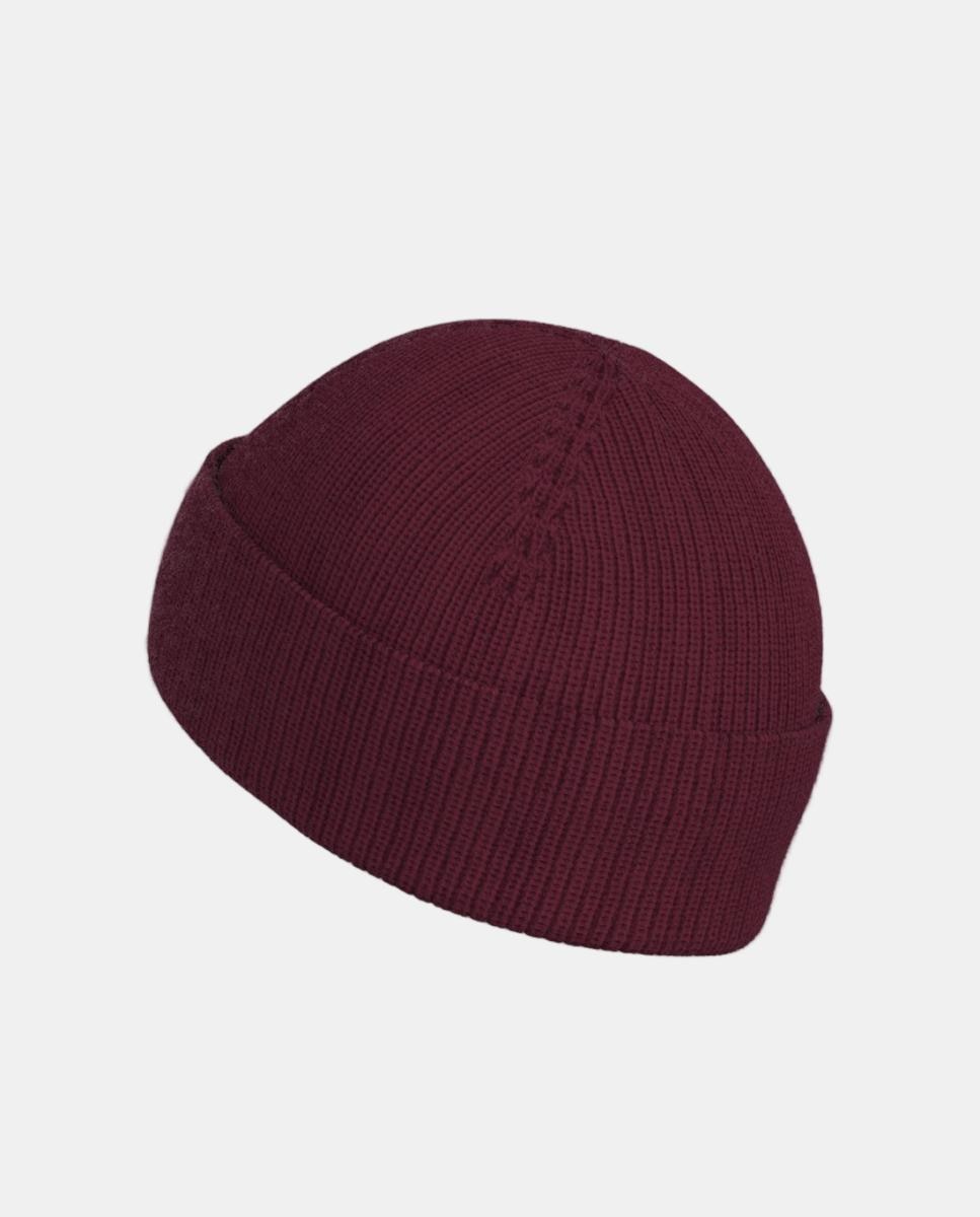 Gorro de punto acanalado en una agradable mezcla de lana con la etiqueta tejida en tonos a juego en el dobladillo delantero - Hugo - Rojo Rojo-3