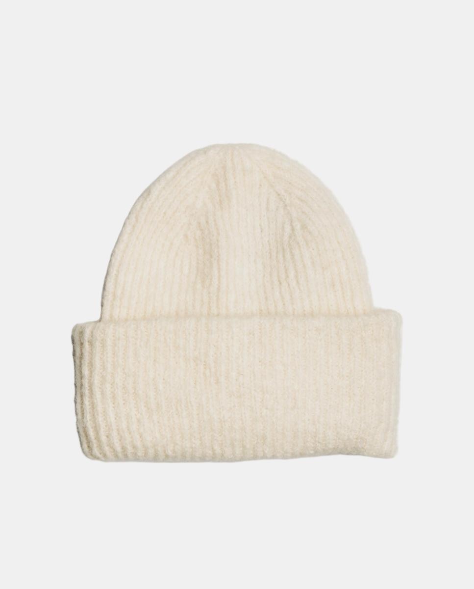 Imagen 1 de Gorro beanie de lana de alpaca Blanco