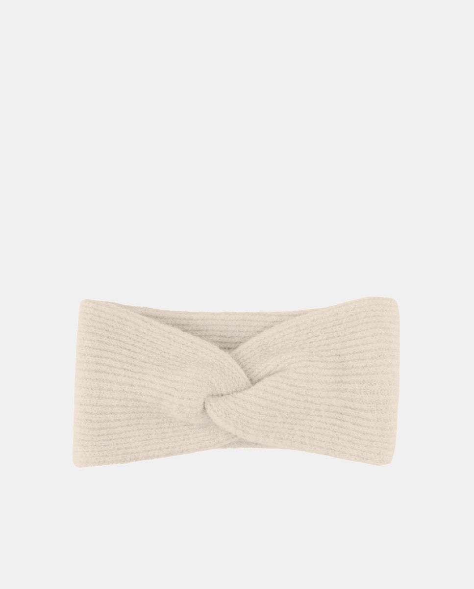 Fita de Cabelo de Malha - Preto Cinzento-claro-3