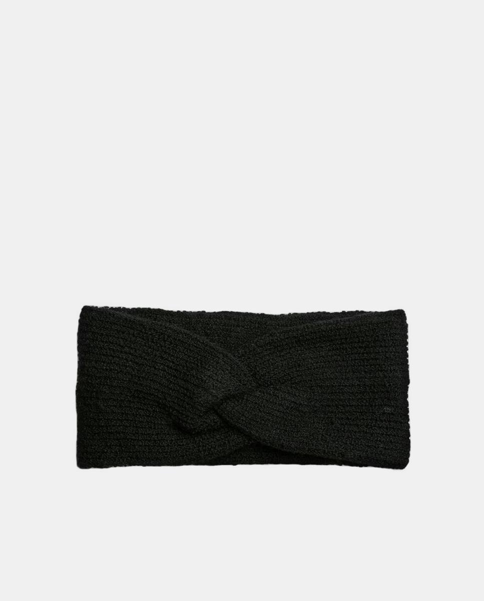 Fita de Cabelo de Malha - Preto Preto-1