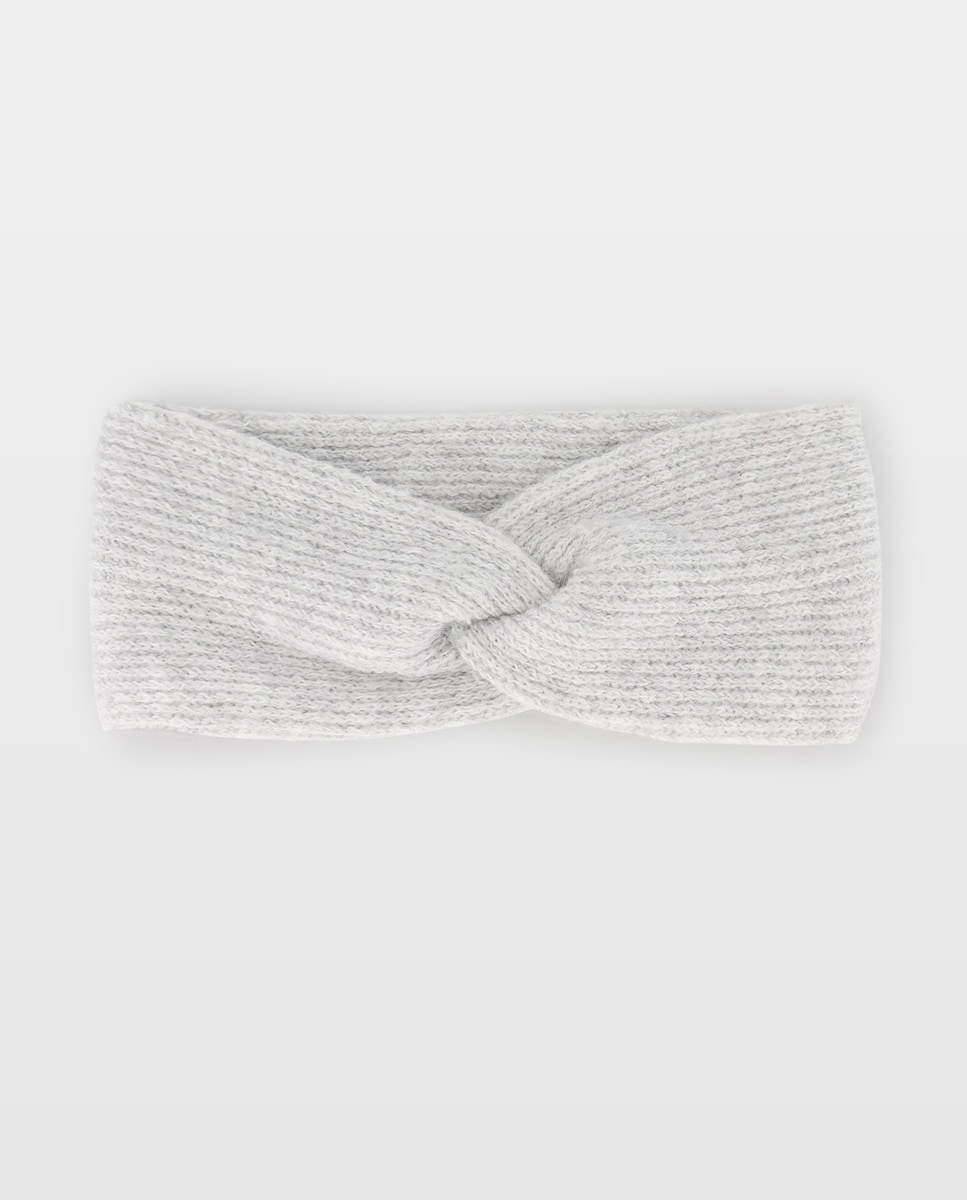 Fita de Cabelo de Malha - Cinzento Cinzento-1