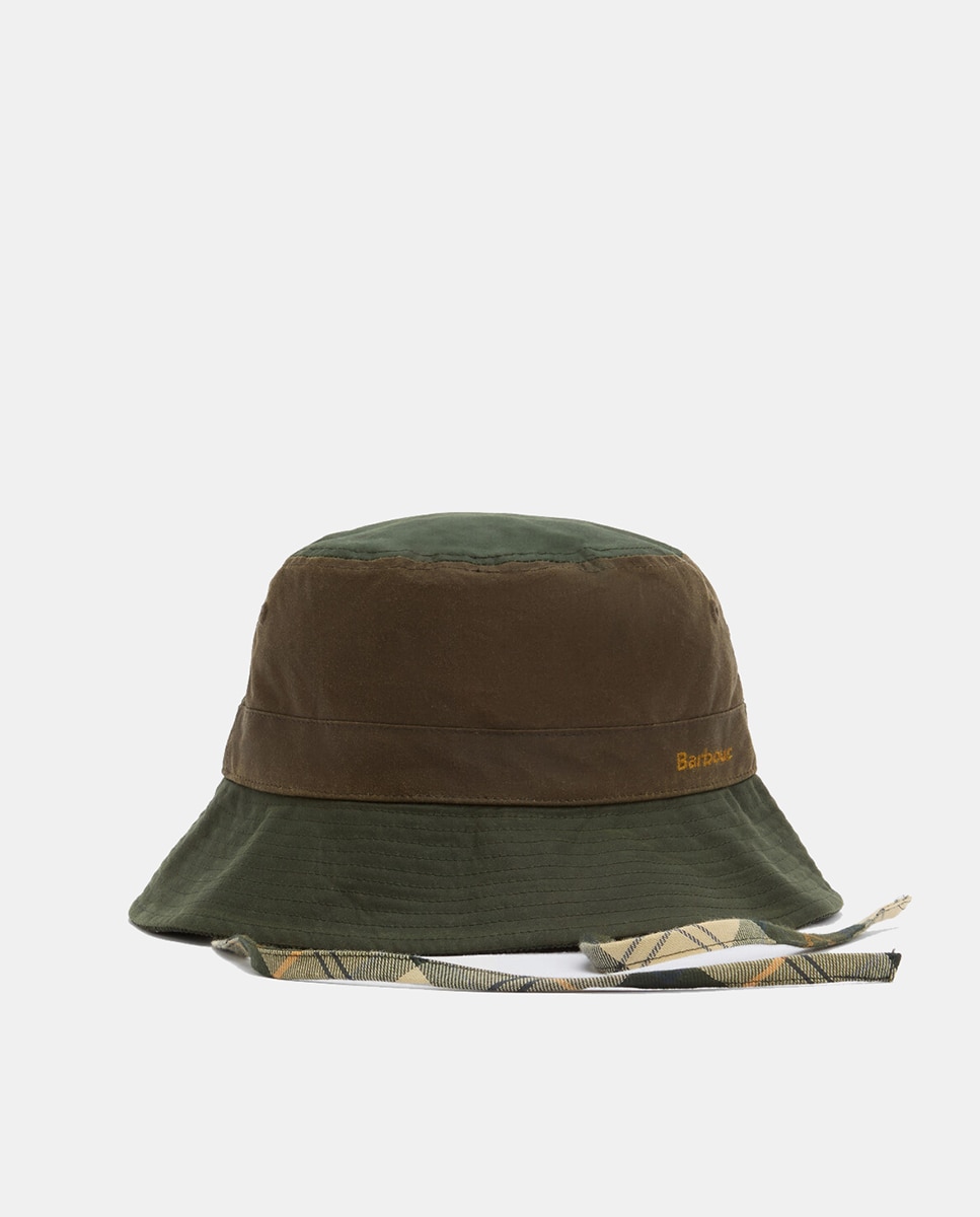 Gorro de algodón encerado - Barbour - Verde Verde-2