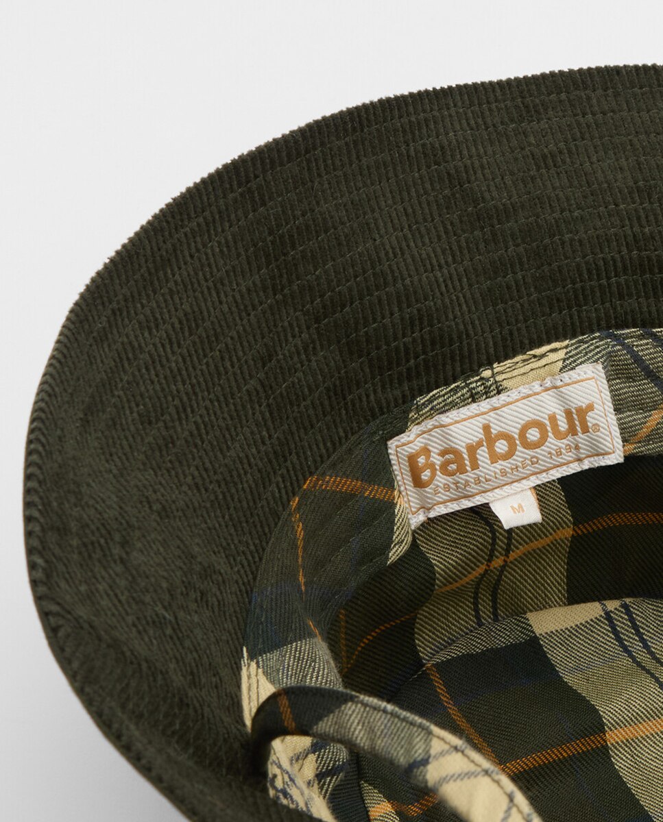 Gorro de algodón encerado - Barbour - Verde Verde-3