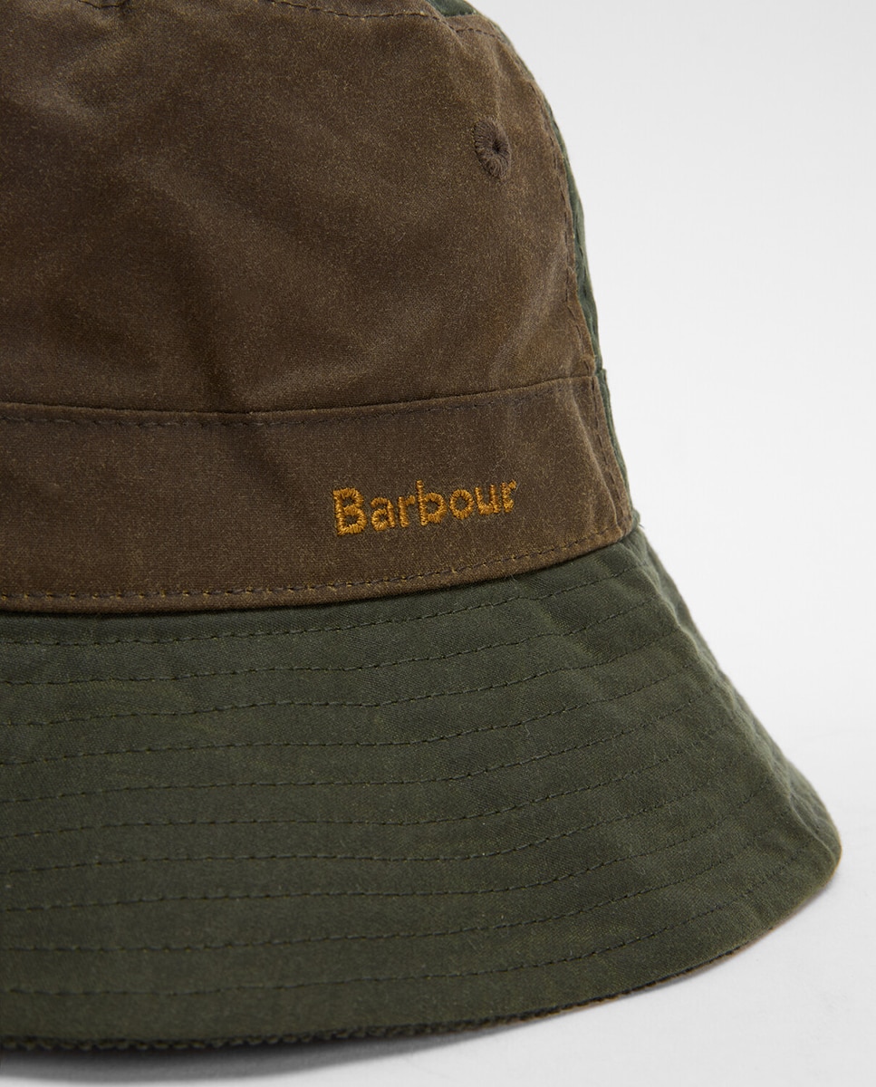 Gorro de algodón encerado - Barbour - Verde Verde-4