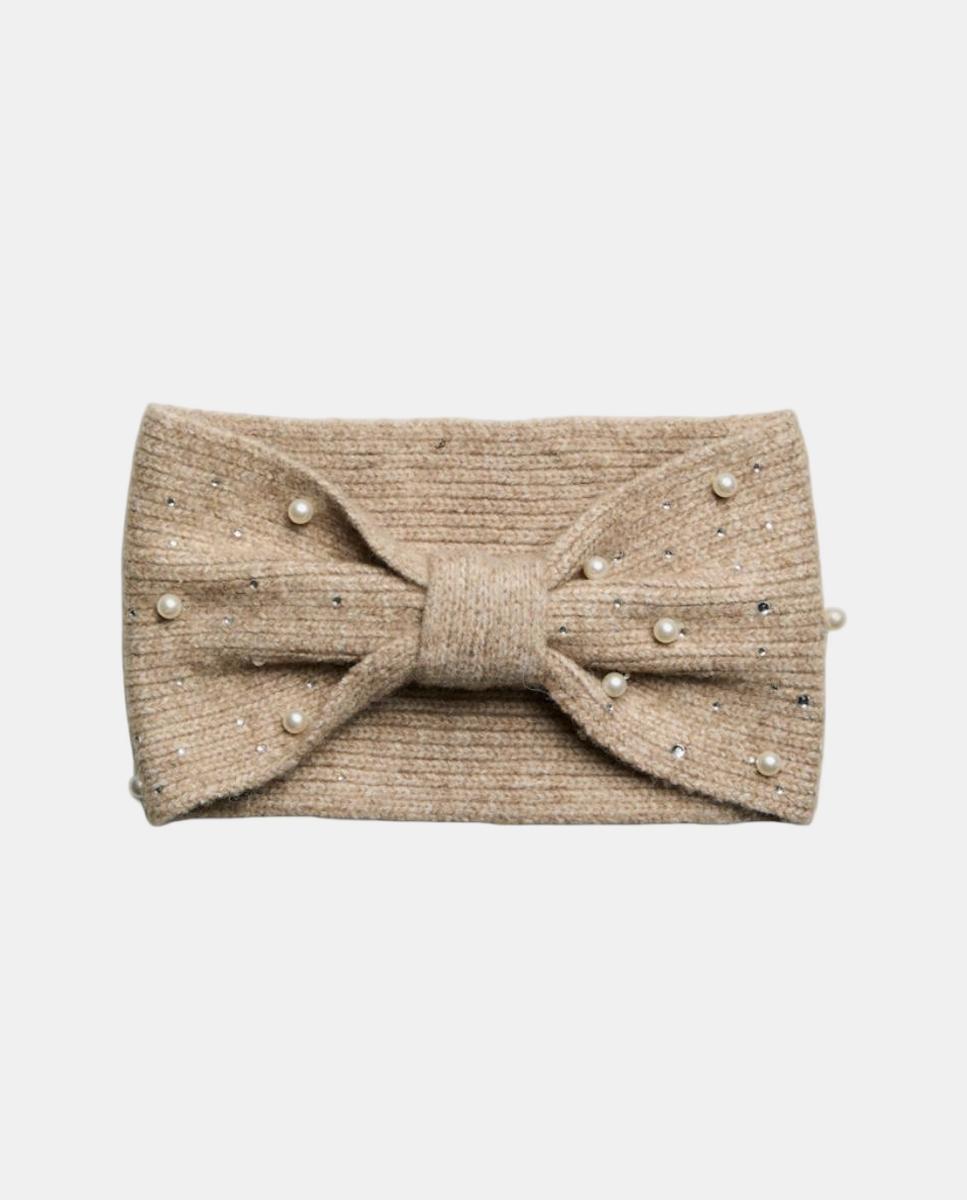 Imagem 0 de Fita de Cabelo de Malha com Pérolas