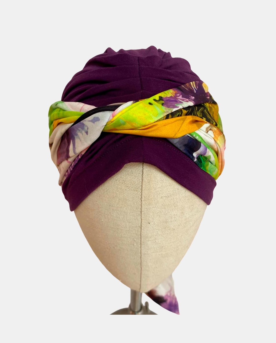 Imagem 0 de Turbante com Palas de Flores - Lilás/Violeta
