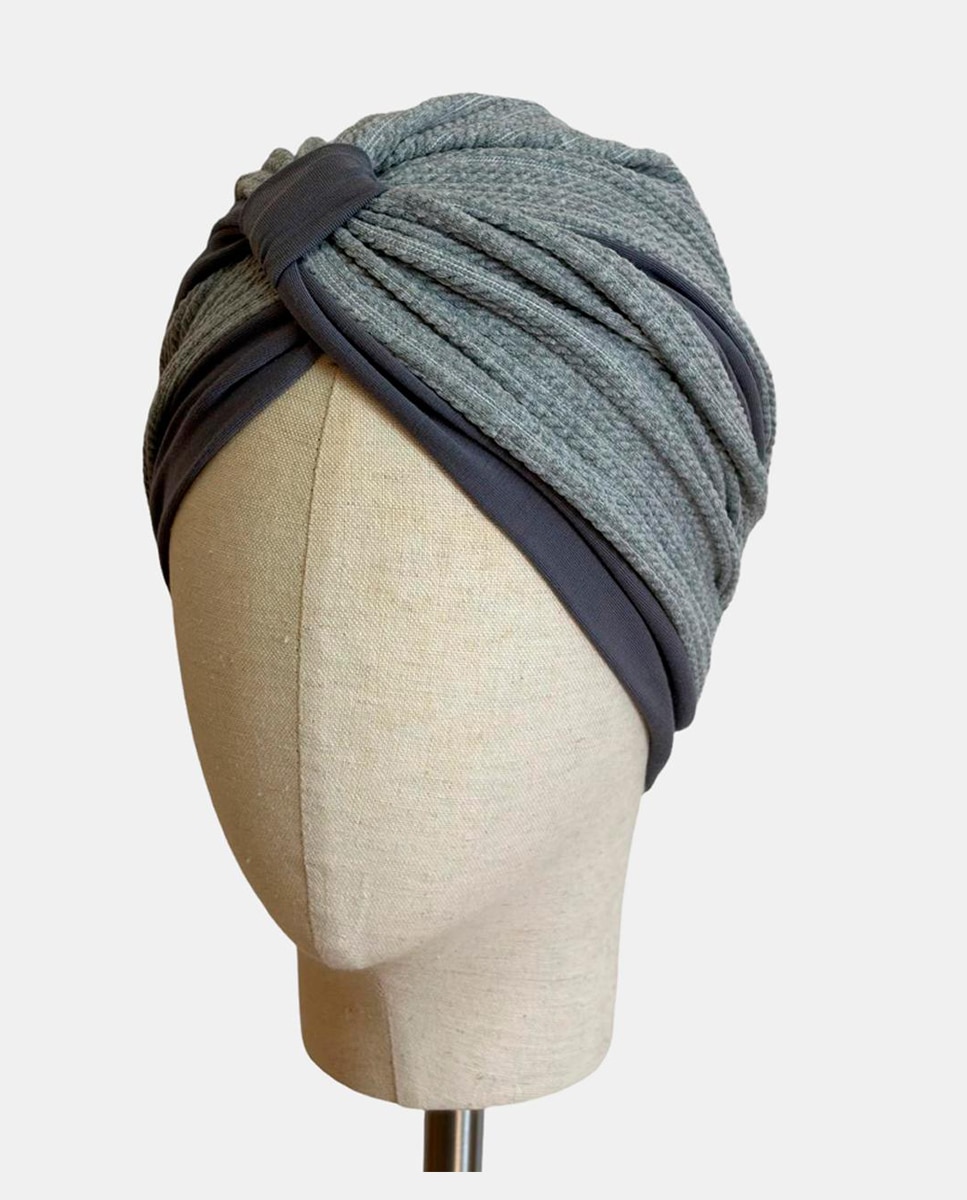Imagem 0 de Turbante Nilo Combinado com Dois Materiais