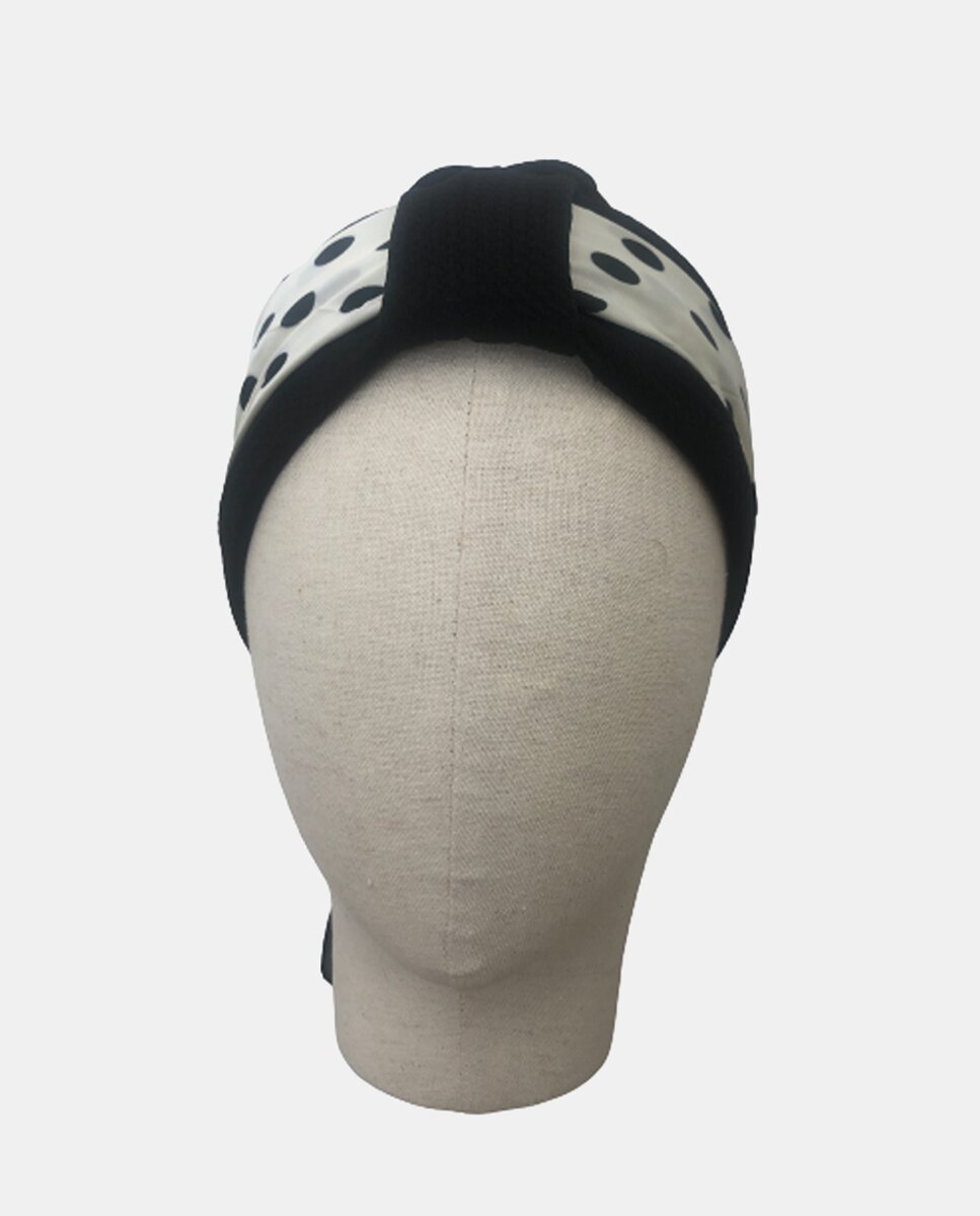 Imagem 0 de Turbante preto com lenço plissado