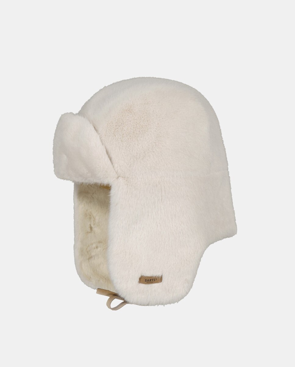 Gorro Bomber de Pelo Sintético Creme-1