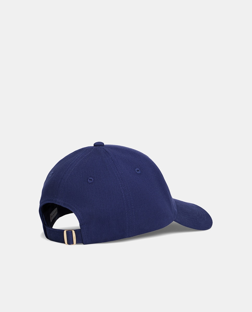 Boné de Algodão Orgânico com Logótipo Metálico - Azul-Marinho Azul-marinho-5