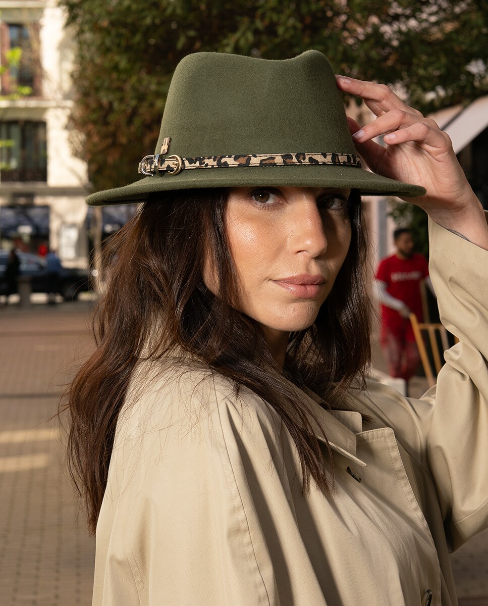 Chapéu de Copa Indiana Verde-4