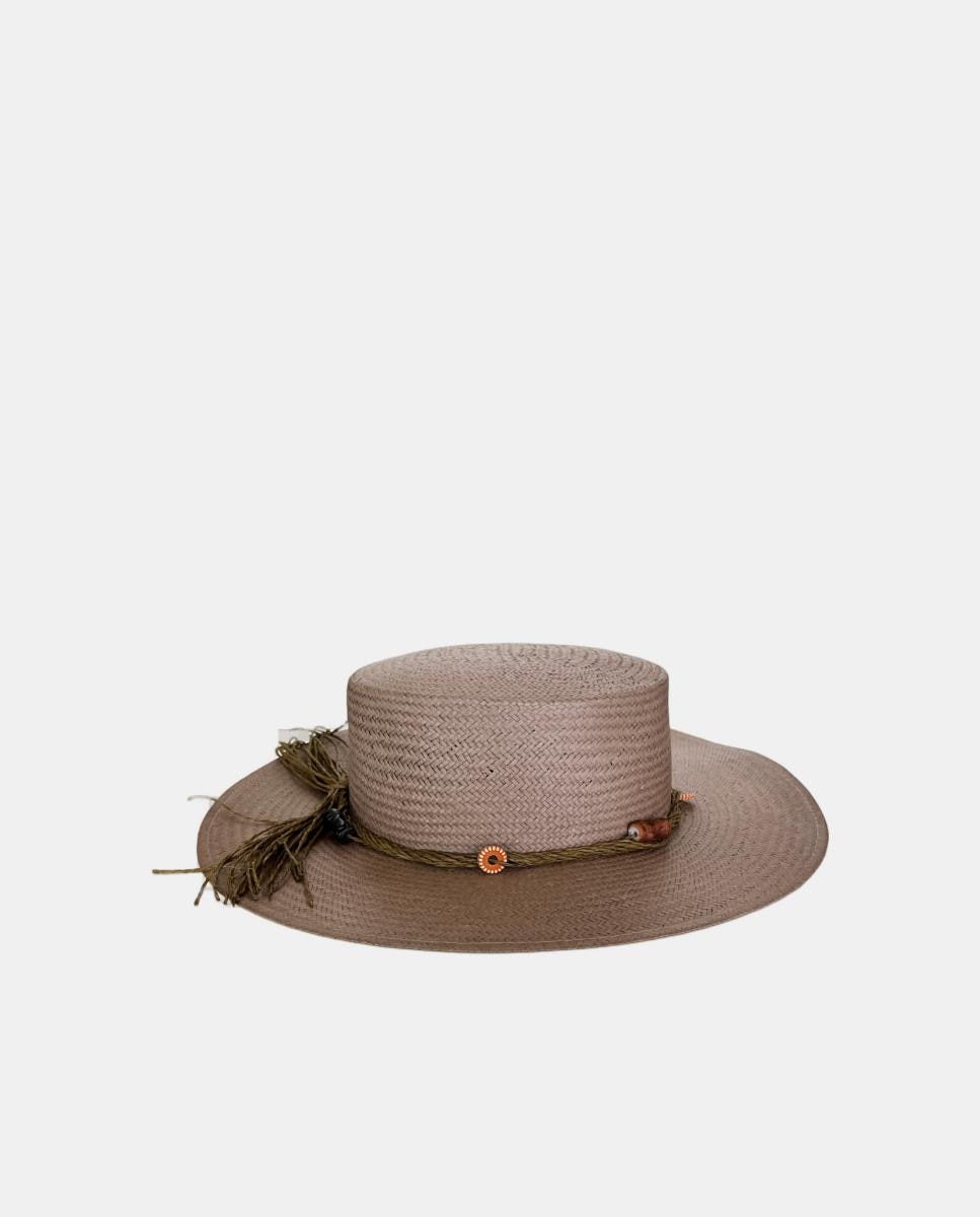 Chapéu com Cordão - Taupe Taupe-3