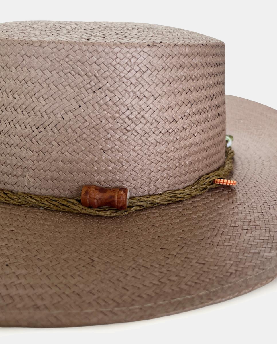 Chapéu com Cordão - Taupe Taupe-5