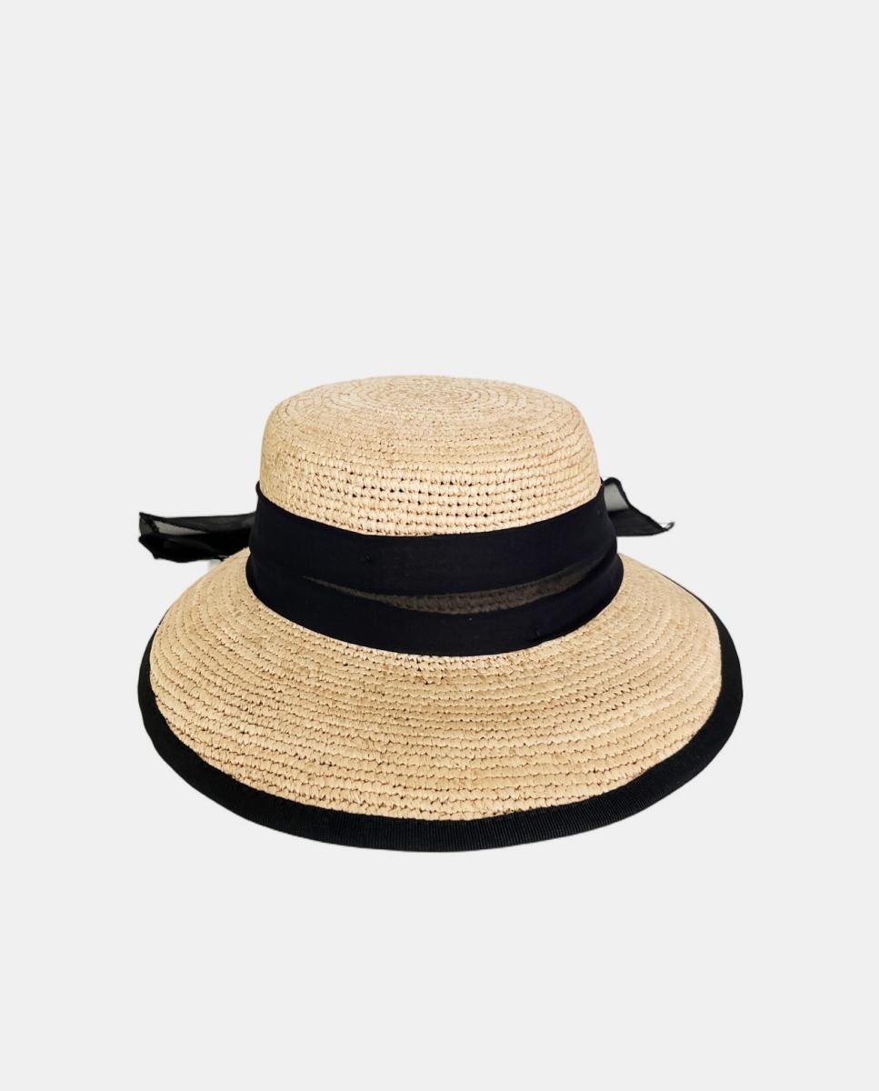 Chapéu com Laço - Preto Preto-2