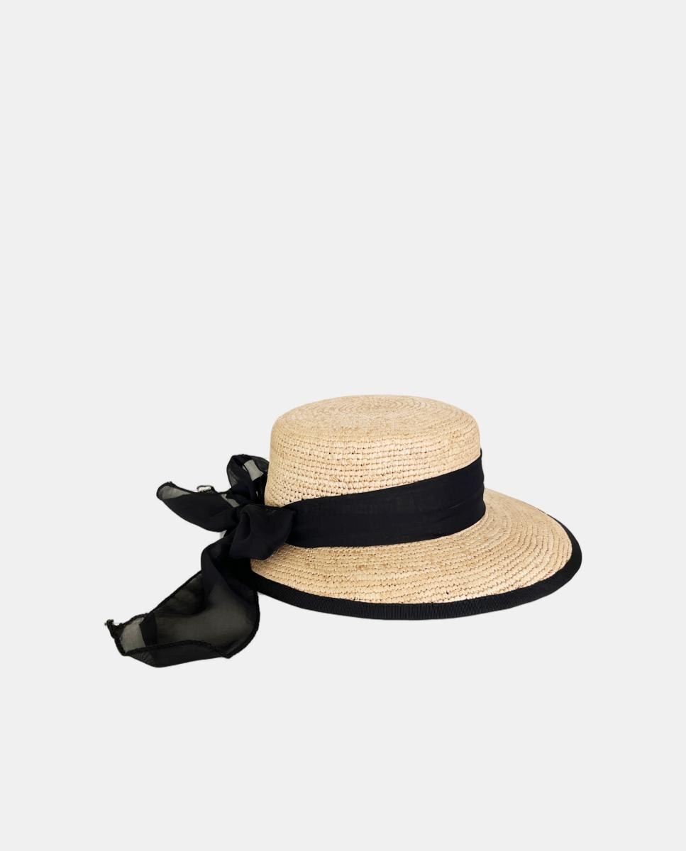 Chapéu com Laço - Preto Preto-3