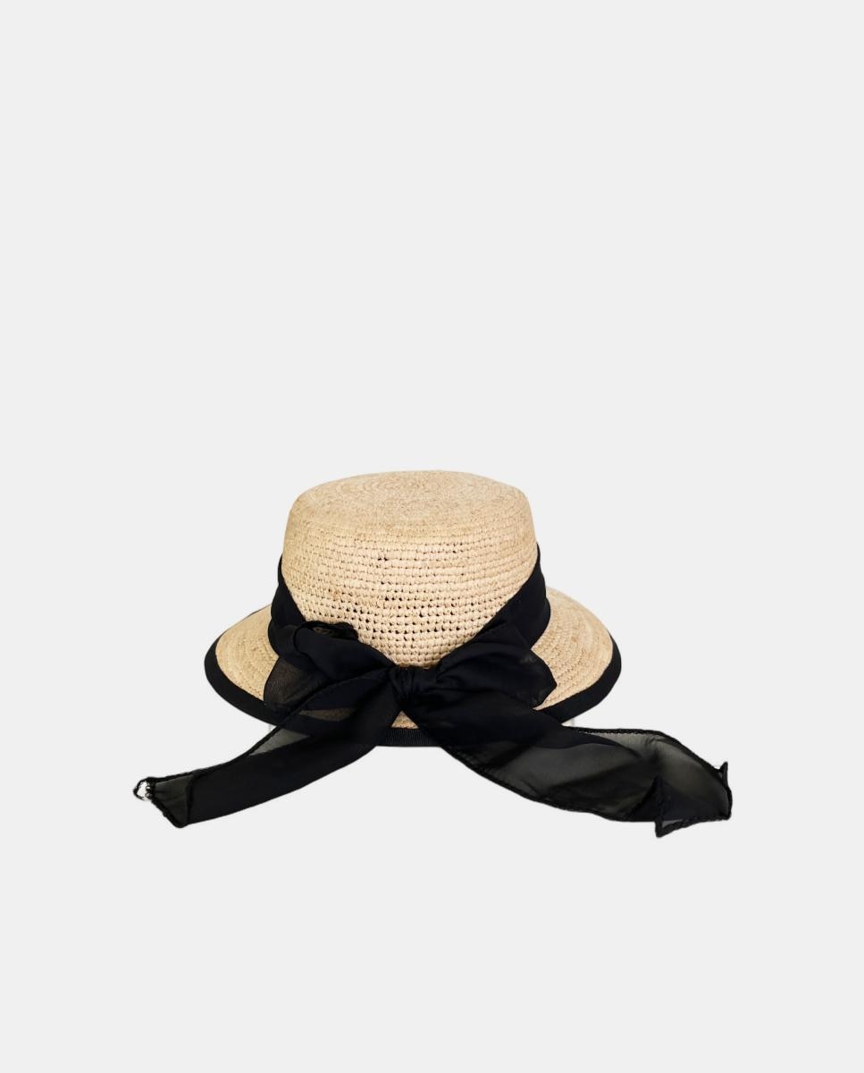 Chapéu com Laço - Preto Preto-4