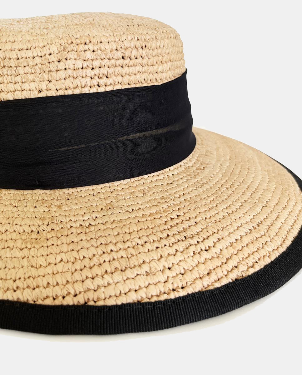 Chapéu com Laço - Preto Preto-5