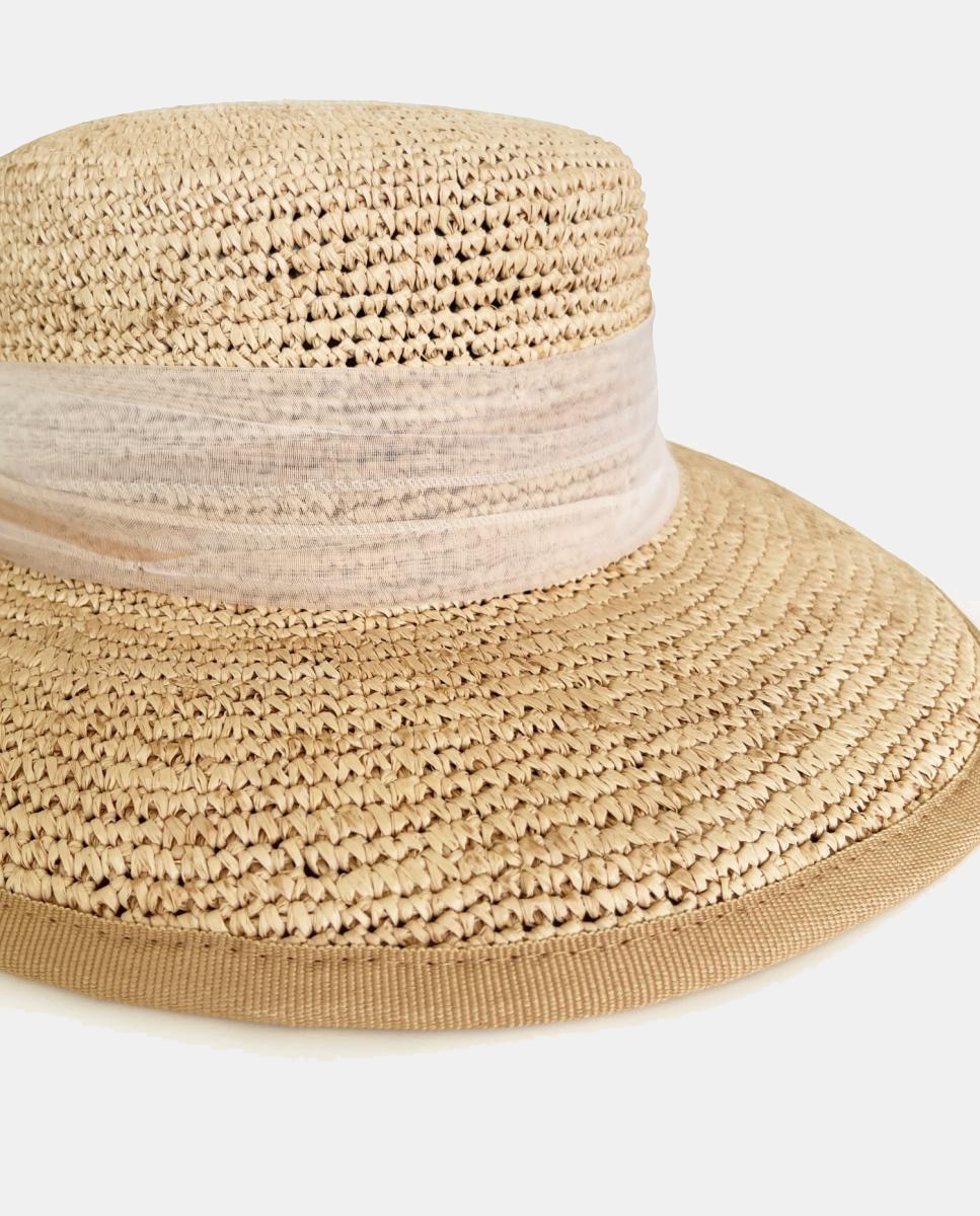 Chapéu com Laço - Bege Bege-5
