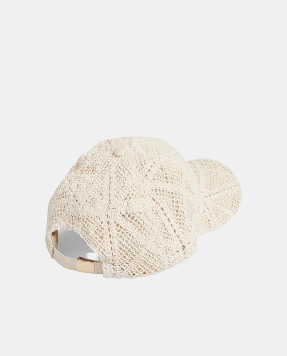 Gorro estilo bucket de crochet de mujer - Pieces - Blanco Blanco-2