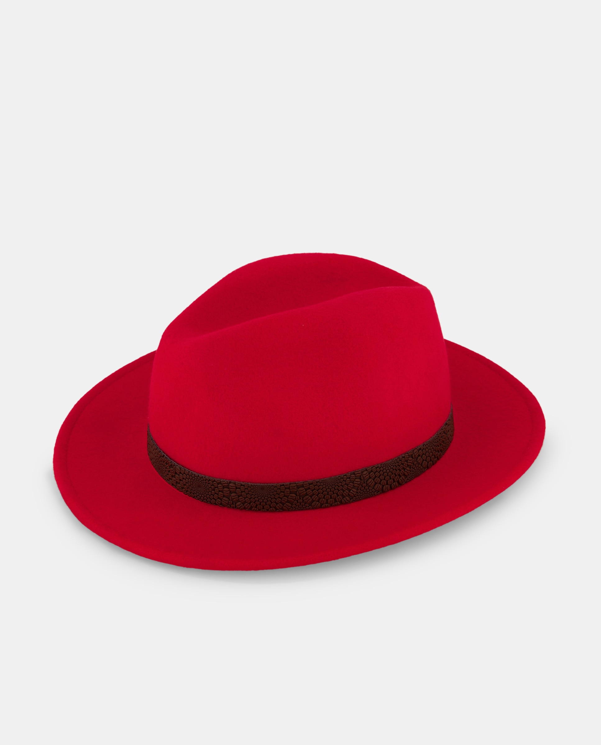 Chapéu de Feltro Vermelho-2