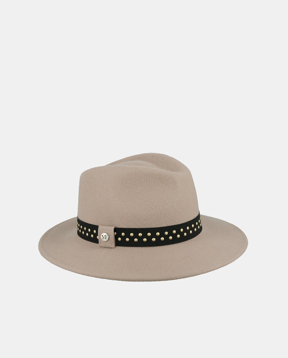 Imagem 0 de Chapéu Fedora com Fita a Condizer e em Lã - Preto