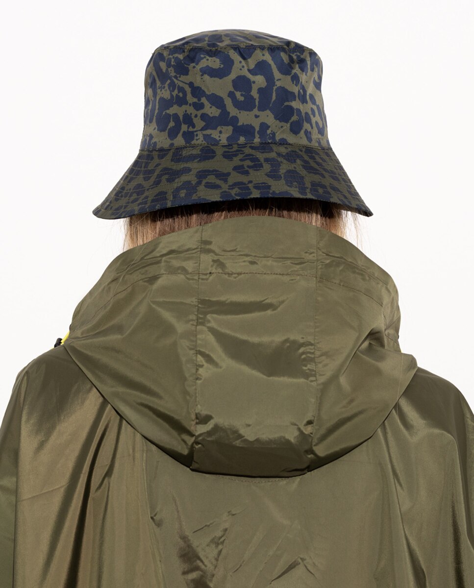 Chapéu para a Chuva com Estampado Vivi Mari Azul-marinho-3