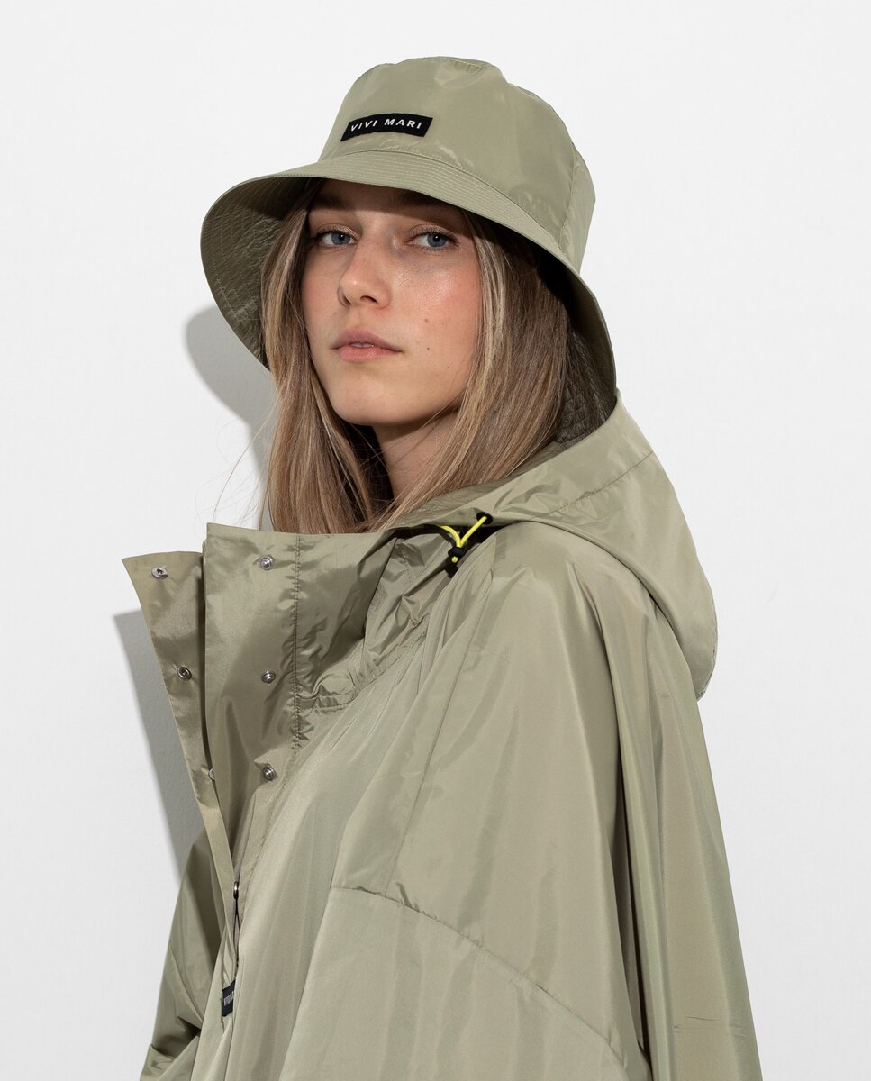 Chapéu para a Chuva com Estampado Vivi Mari Verde-claro-2