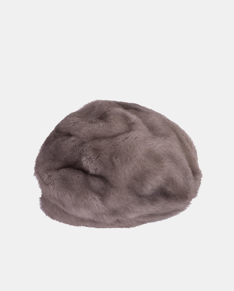 Imagem 0 de Boina de Pelo Natural - Cinzento