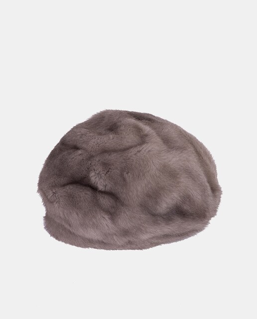 Imagem 0 de Boina de Pelo Natural - Cinzento