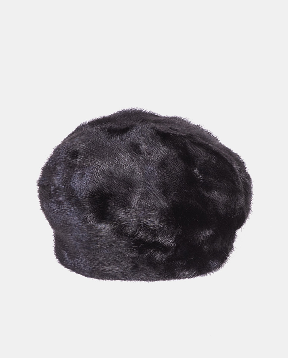 Imagem 0 de Boina de Pelo Natural - Preto