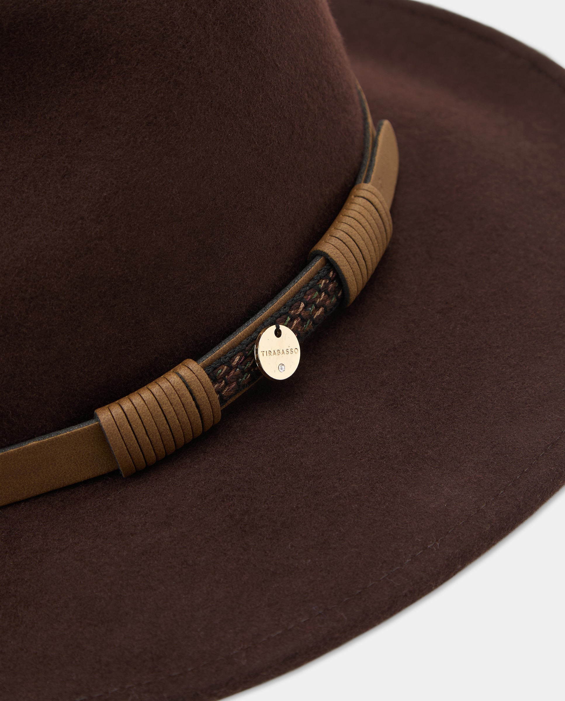 Chapéu Fedora com Fita Castanho-3