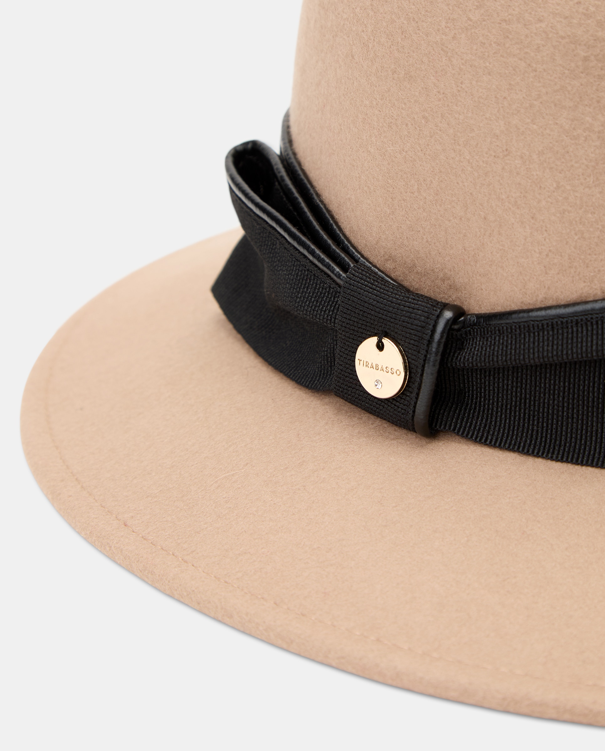 Cloche com Grosgrain Bege-2