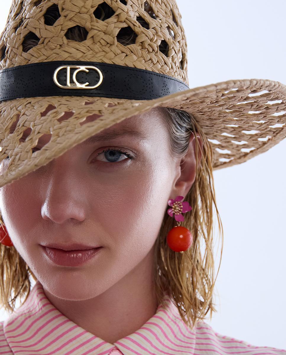Sombrero bicolor con tira personalizada - Lola Casademunt - Natural Natural-4