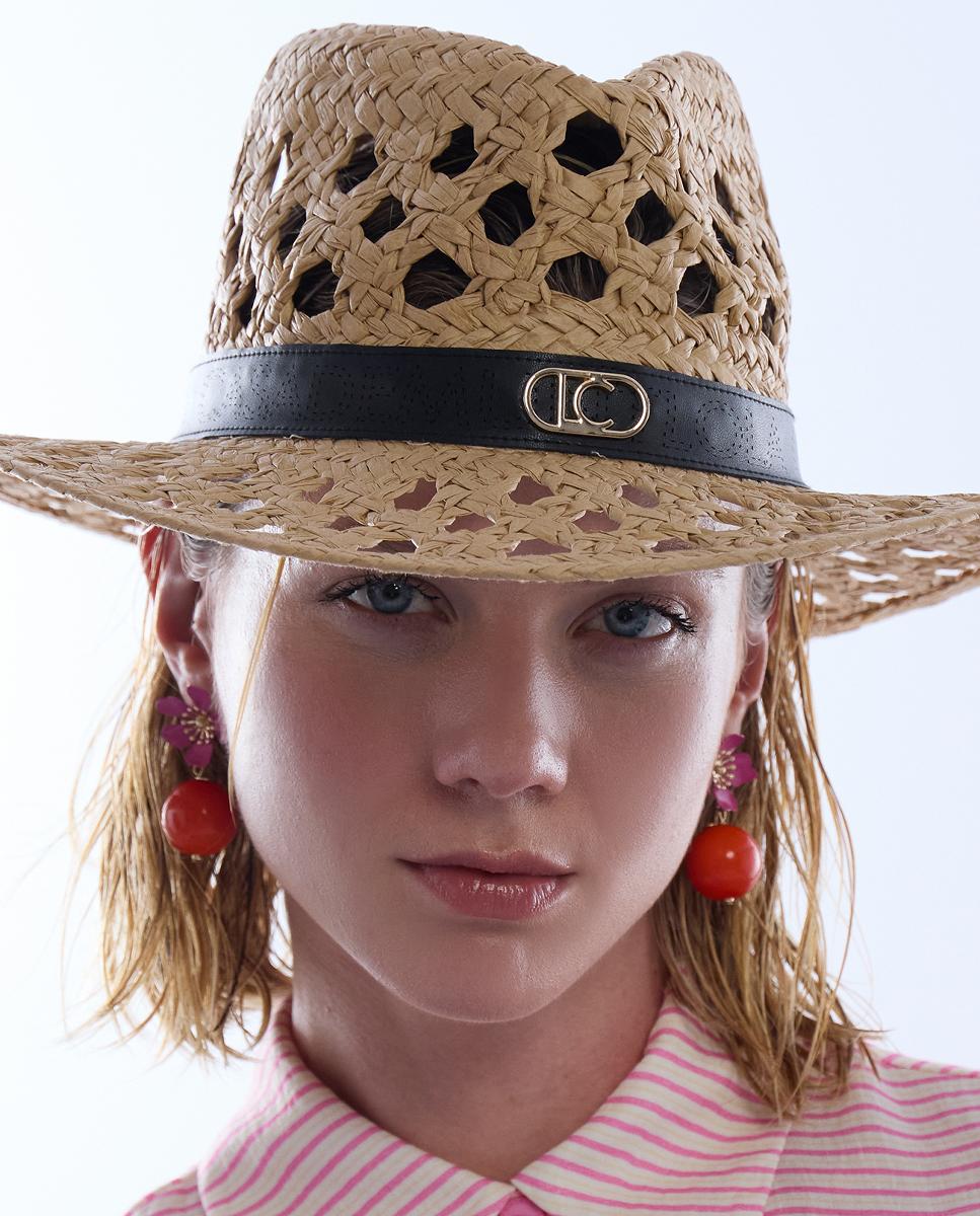 Sombrero bicolor con tira personalizada - Lola Casademunt - Natural Natural-5