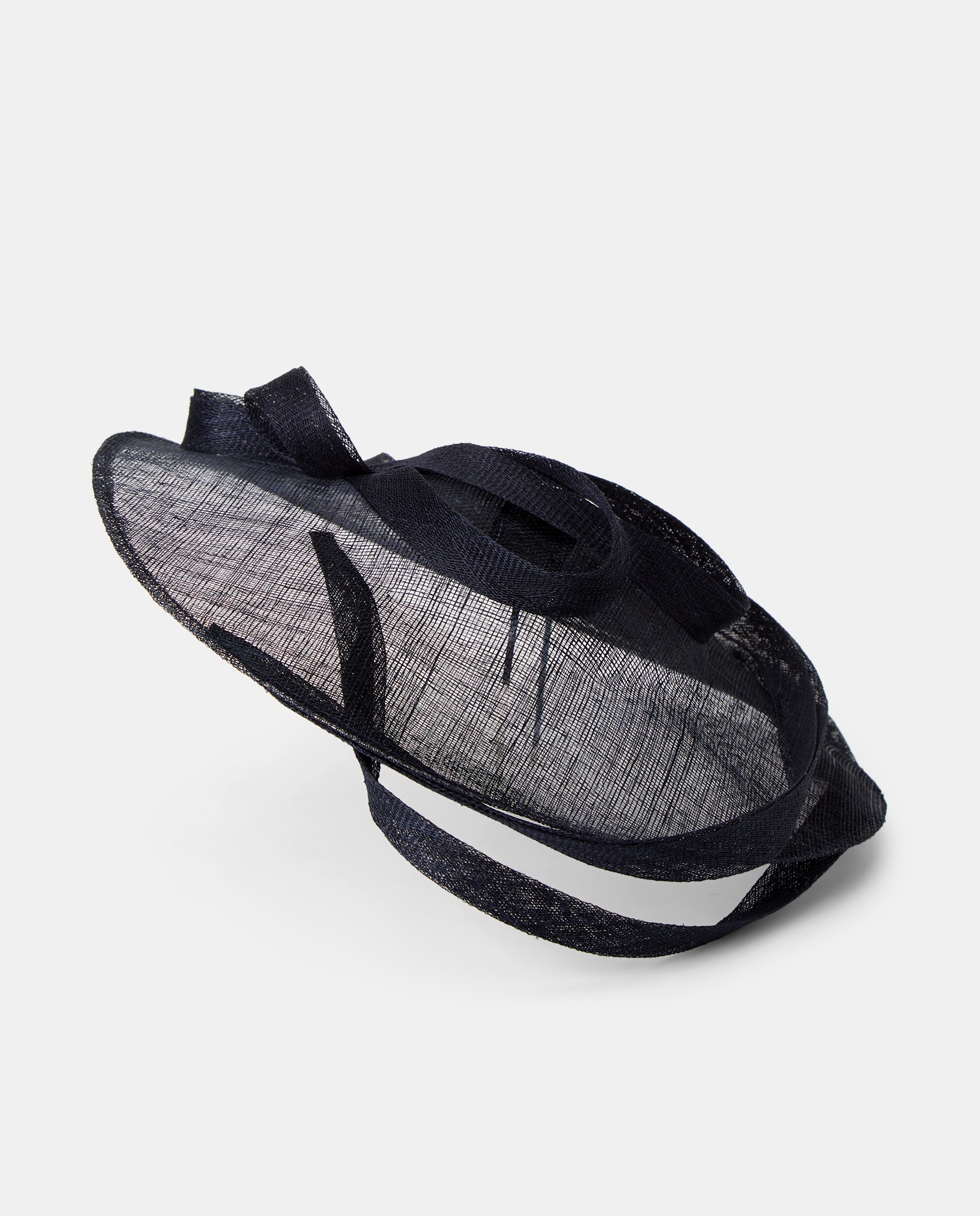 Toucado com Adorno de Laço Triplo Azul-marinho-2