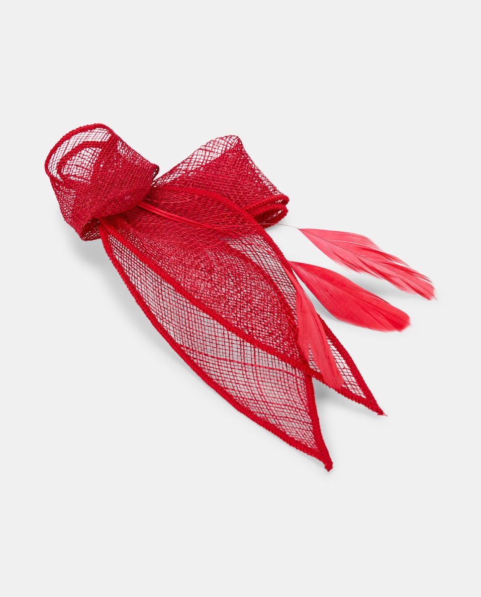 Mini Toucado com Pluma Vermelho-1