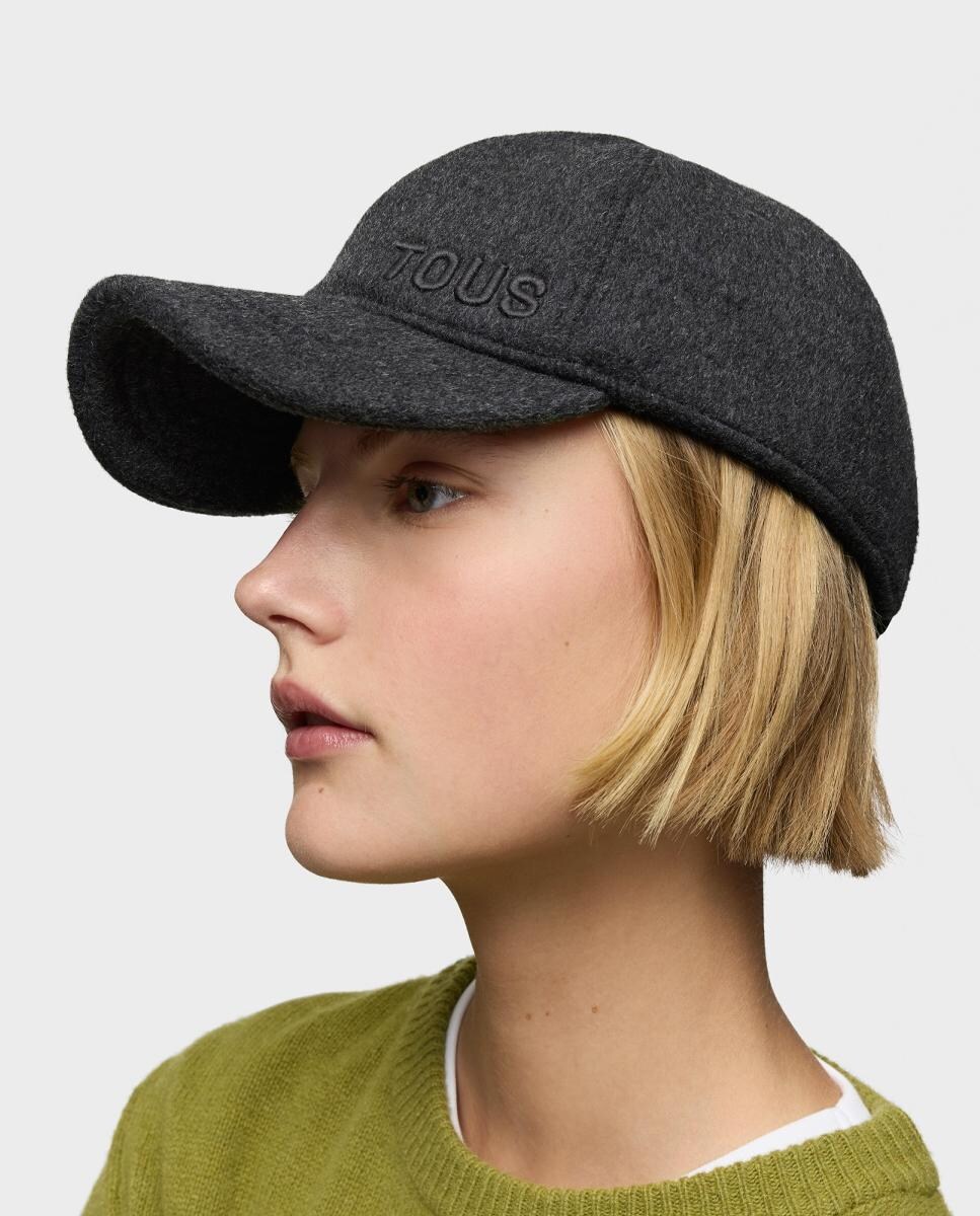 Boné Unissexo Liso Cinzento-escuro-5